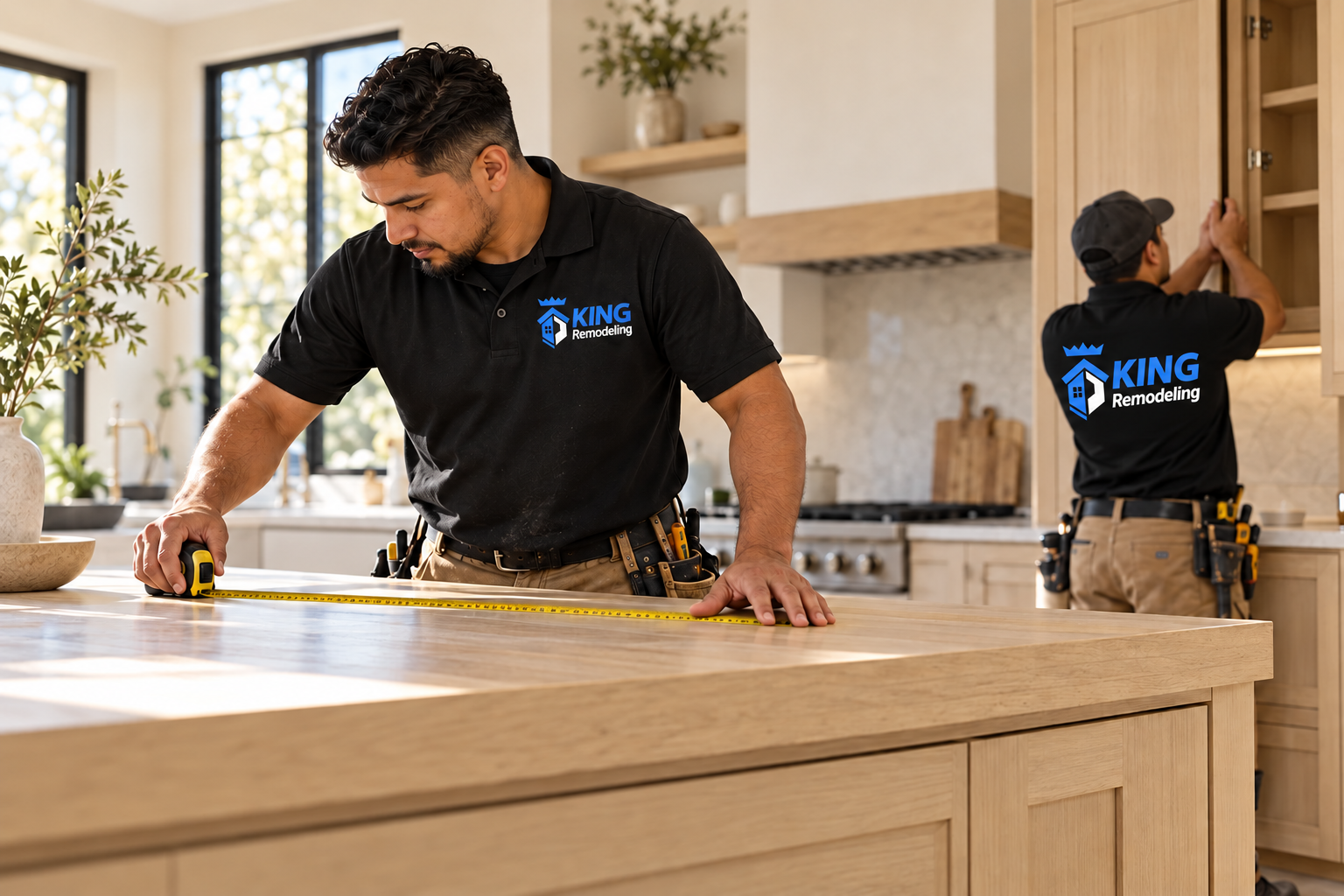 Careful cabinet installation and measurement